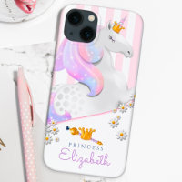 Persoonlijke Magische Roze Unicorn Hoesje-Mate iPh