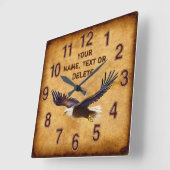 Persoonlijke Majestic, Eagle Wall Clock Vierkante Klok (Hoek)
