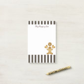 Persoonlijke Malle Gemberkoekman Koekje Post-it® Notes (Op bureau)