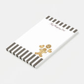 Persoonlijke Malle Gemberkoekman Koekje Post-it® Notes (Schuin)