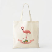 Persoonlijke Malle Roze Flamingo  Tote Bag (Voorkant)