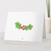 Persoonlijke Malse Kerst Gingerbread Man Kaart (Achterkant)