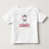 Persoonlijke malse zebra  kinder shirts (Voorkant)