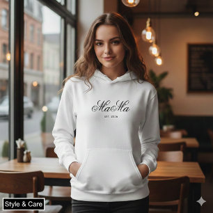 Persoonlijke Mama Est Stijlvolle Comfort Wear Hood Hoodie