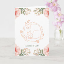 Persoonlijke Mama Kat & Kitten Bloemstuk Moederdag