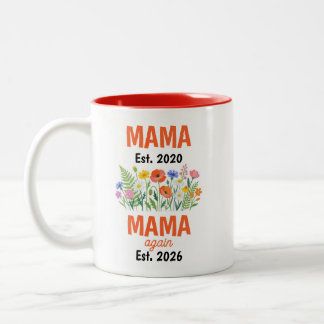 Persoonlijke Mama Weer Zwangerschapsaankondiging Tweekleurige Koffiemok