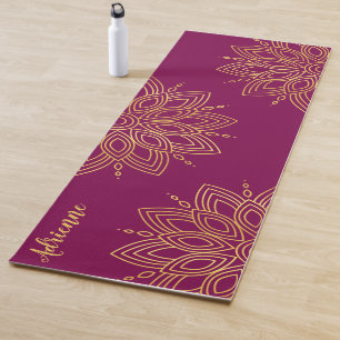 Persoonlijke Mandala Yoga Mat Met Eigen Naam Fitne