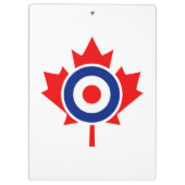 Persoonlijke Maple Leaf Roundel Mod CANADA Klembord (Achterkant)