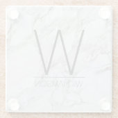 Persoonlijke marmeren housewarming cadeau onderzet glazen onderzetter (Achterkant)