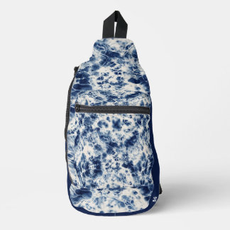 Persoonlijke marmeren tie-dye crossbody tas