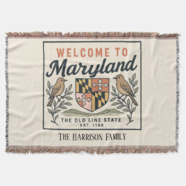 Persoonlijke Maryland Worpdeken Deken