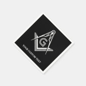 Persoonlijke Masonic Napkins & Table Decorations Servetten (Hoek)