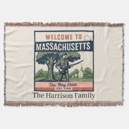 Persoonlijke Massachusetts Worpdeken Deken