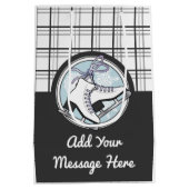 Persoonlijke matige tintelingen medium cadeauzakje (Achterkant)