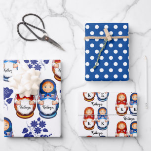 Persoonlijke Matryoshka Dolls Inpakpapier Vel