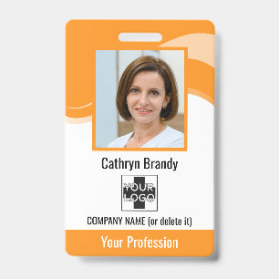 Persoonlijke Medewerker, Foto, Barcode & Logo Badge