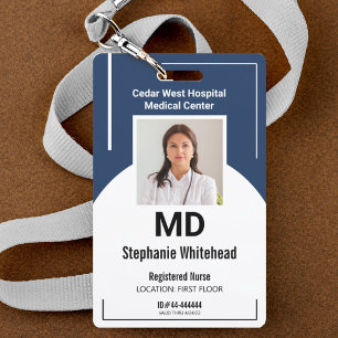Persoonlijke Medische Werknemer Foto ID Marine Bad Badge