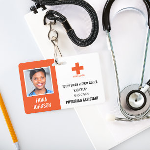 Persoonlijke Medische Werknemer Logo Pasfoto ID Badge