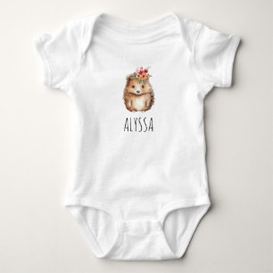 Persoonlijke Meisjesachtige Egel Romper