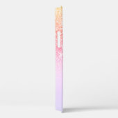 Persoonlijke meisjesregenboog Glitter Sparkles Case-Mate iPhone Case (Achterkant / Rechts)