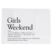 Persoonlijke meisjesWeekend Definitie Groot Cadeauzakje (Achterkant)
