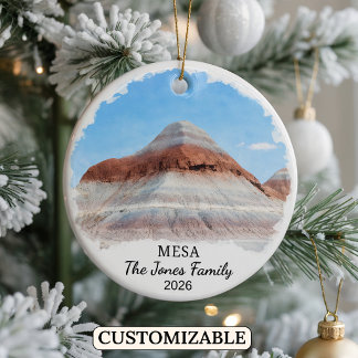 Persoonlijke Mesa-sieraad, op maat gemaakt Arizona Keramisch Ornament