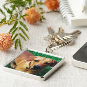 Persoonlijke Metal Photo Lijst Sleutelhanger