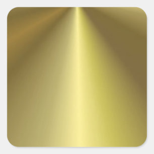 Persoonlijke metalen blik Faux Gold Blank Vierkante Sticker