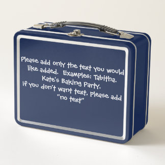 Persoonlijke metalen lunchbox - Ideaal voor school