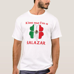 Persoonlijke Mexicaan Kiss me Ik ben Salazar T-shirt