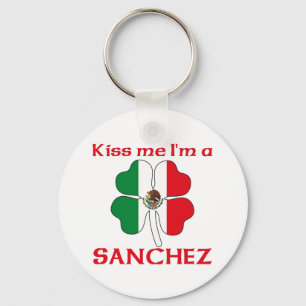 Persoonlijke Mexicaan Kiss me Ik ben Sanchez Sleutelhanger