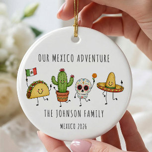 Persoonlijke Mexicaanse Gezinsvakantie Ornament