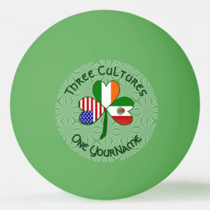 Persoonlijke Mexicaanse Ierland VS Shamrock Pingpongballen