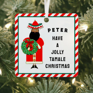persoonlijke Mexicaanse Sinterklaas Metalen Ornament