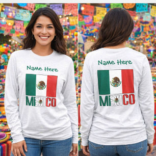 Persoonlijke Mexicaanse vlag T-shirt