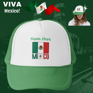 Persoonlijke Mexicaanse vlag  Trucker Pet