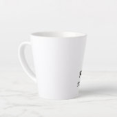 Persoonlijke microfoon latte mok (Linkerhoek)