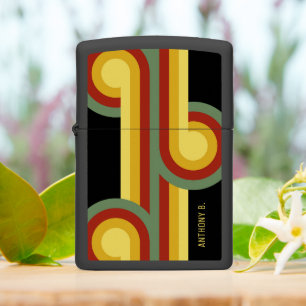 Persoonlijke Midcentury Groen Rood Zwart Geometris