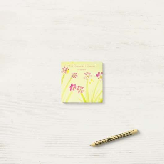 Persoonlijke mini-opmerking post-it® notes (Op bureau)