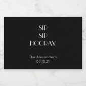 Persoonlijke minikabels likeurfles etiket (Enkel label)