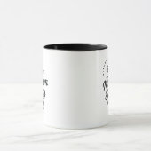 Persoonlijke minimale energie-mix cadeau koffie mok (Midden)