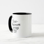 Persoonlijke minimale energie-mix cadeau koffie mok (Voorkant links)