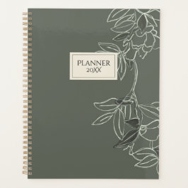 Persoonlijke Minimalistische Bloem Planner 20XX