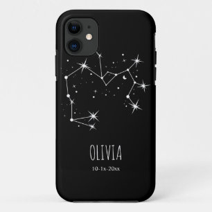Persoonlijke Minimalistische Constellatie Dierenri iPhone 11 Hoesje