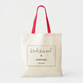 Persoonlijke minimalistische grafische beelden met tote bag (Voorkant)