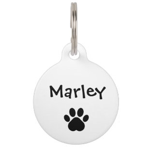 Persoonlijke Minimalistische Honden Rond Huisdierpenning