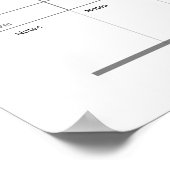 Persoonlijke Minimalistische Jaarlijkse Planner Po Poster (Hoek)