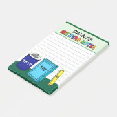 Persoonlijke Mitzvah-artikelen - Groen Post-it® Notes (Schuin)