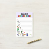 Persoonlijke Mitzvah-notities - Stijl 3 Post-it® Notes (Op bureau)