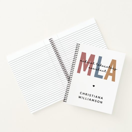 Persoonlijke MLA-assistent voor medische laborator Notitieboek (Binnen)